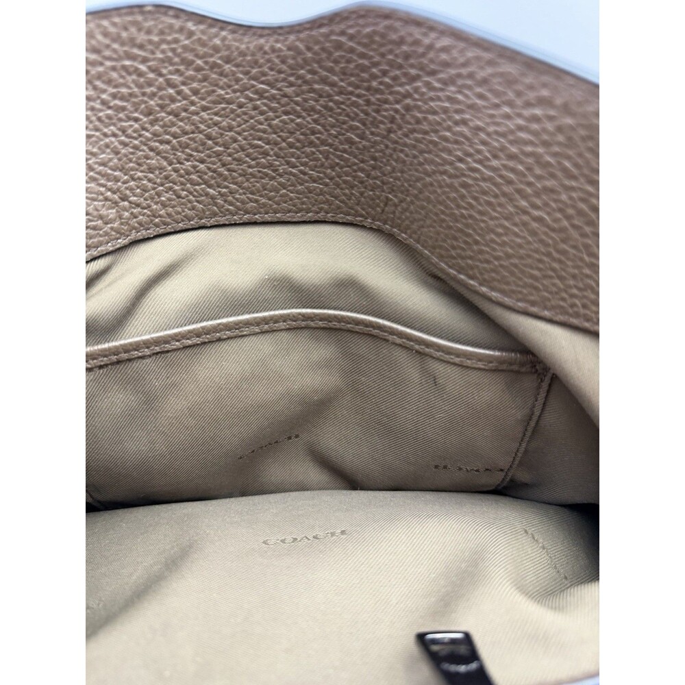Coach Mercer Satchel Tote Bag Pebbled Leather Brown Shoulder Crossbody Purse - Picture 13 of 16